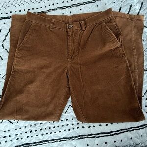 Kenneth Cole Reaction Men's Brown Corduroy Pants (Camel) 34x34